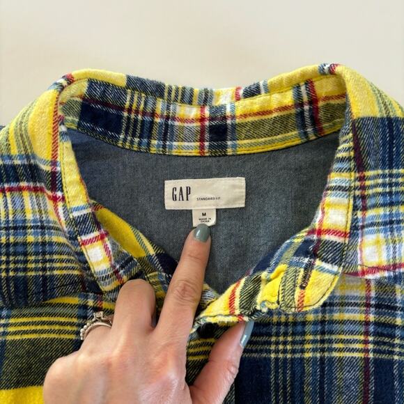 Via Penny Lane Reworked Apparel The Beatles Good Day Sunshine Yellow Flannel - Picture 5 of 9